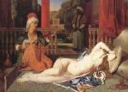Jean Auguste Dominique Ingres Oadlisque with Female Slave (mk04) France oil painting reproduction